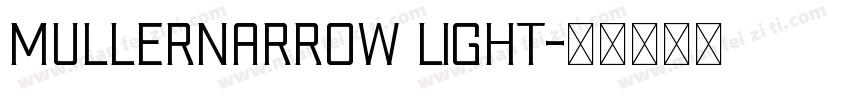mullernarrow light字体转换